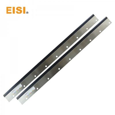 Pria Roland 600 Wash Up Blade 1100X65X1.0mm 11 lubang Baja Dan Karet